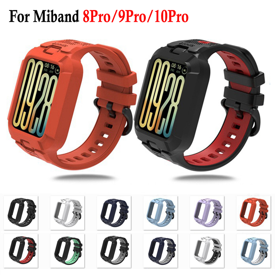 Xiaomi Luxury Watch - 샤오미 미밴드 8/9/10 프로 스마트워치용 2-in-1