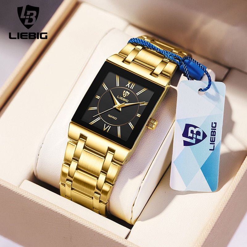 Luxury Watch Kids - LiEBIG 럭셔리 황금 석영 손목 시계