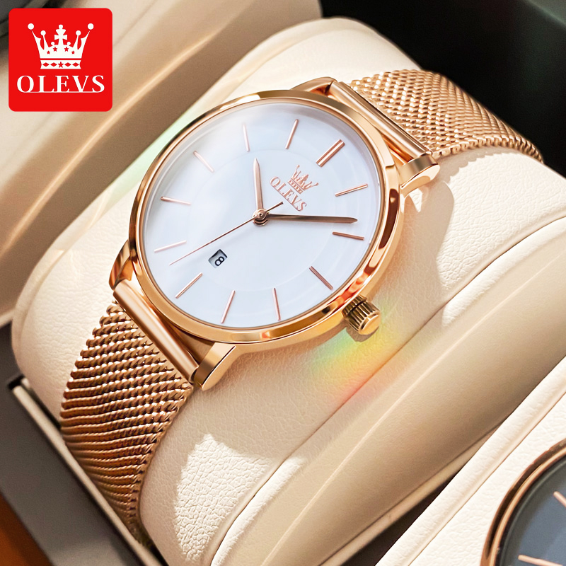 Luxury Watch Display Case - OLEVS-여성용 시계, 쿼츠 방수 시계, 럭셔리