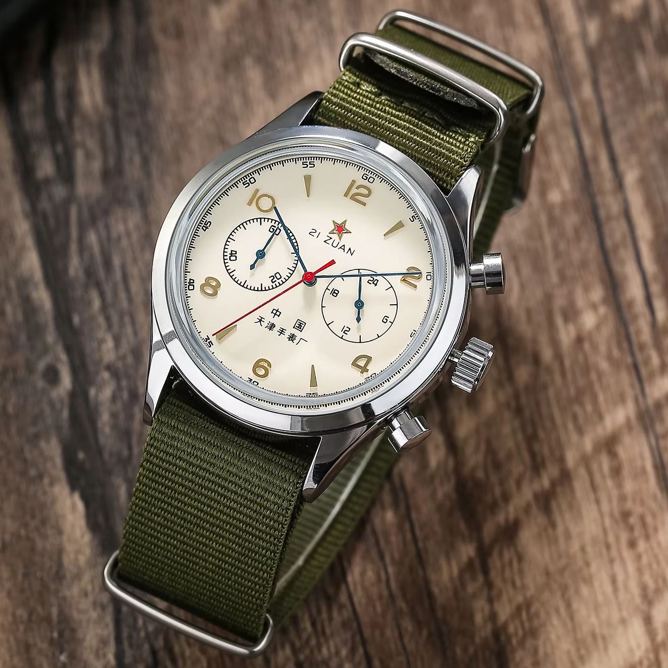 Chronograph Flyback Watch - 남성용 시계 1963 파일럿 오토매틱 시계