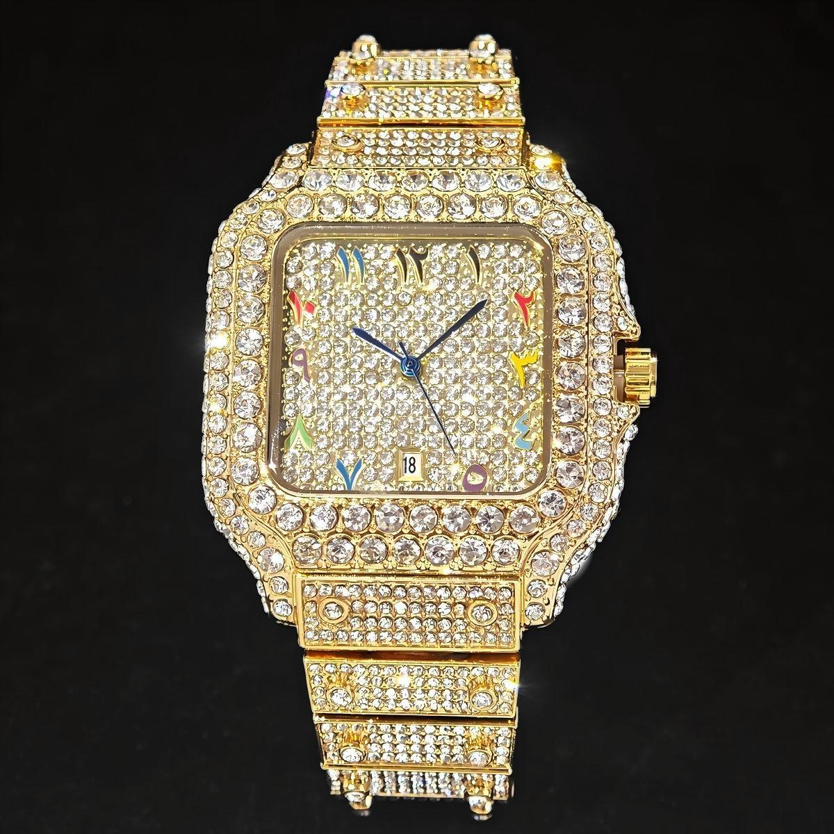 Luxury Watch And Jewelry Brand - 핫 패션 유니게트 풀 다이아몬드 아이스드