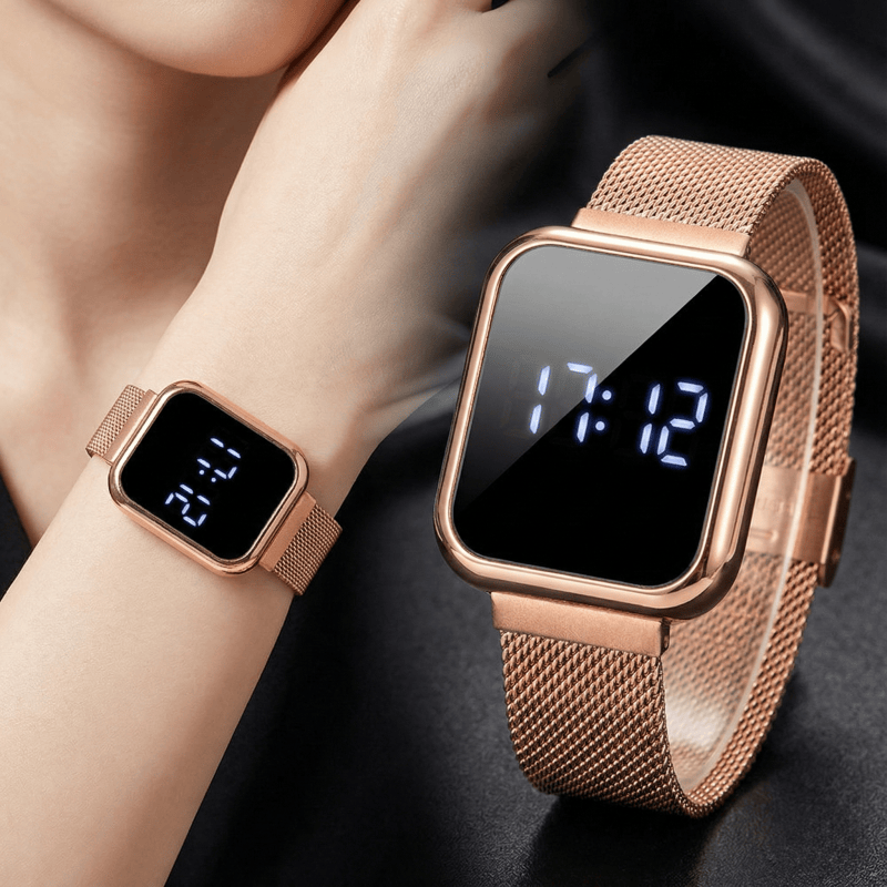 Luxury Watch Wallpaper - 여성을위한 패션 직사각형 디지털 시계 남성
