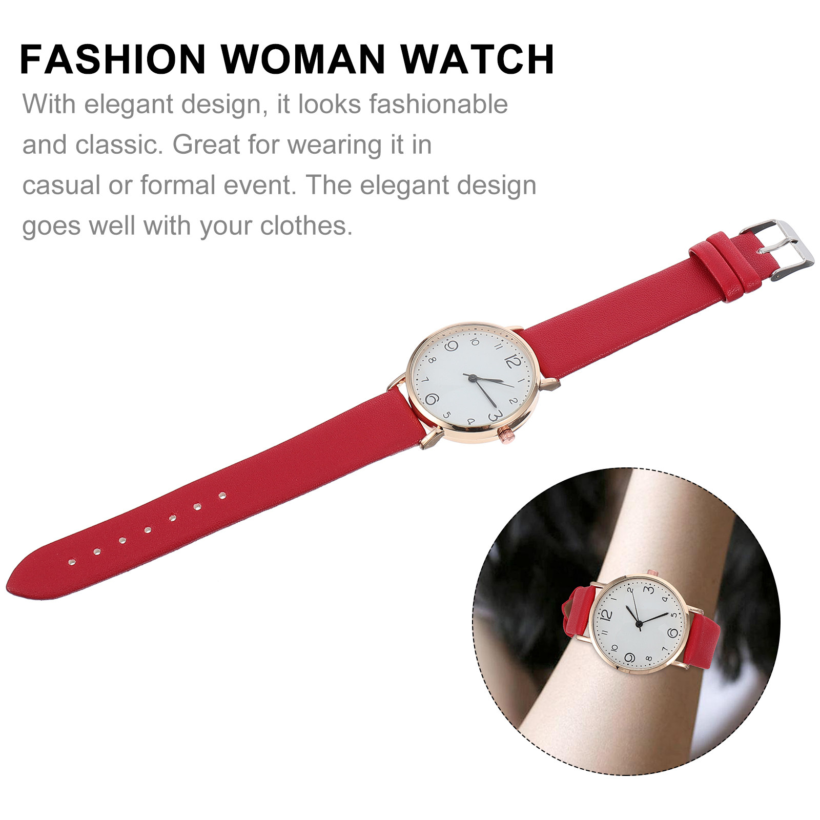 Luxury Watch Events - 프리미엄 스트랩 여성용 시계 간결한 디자인의