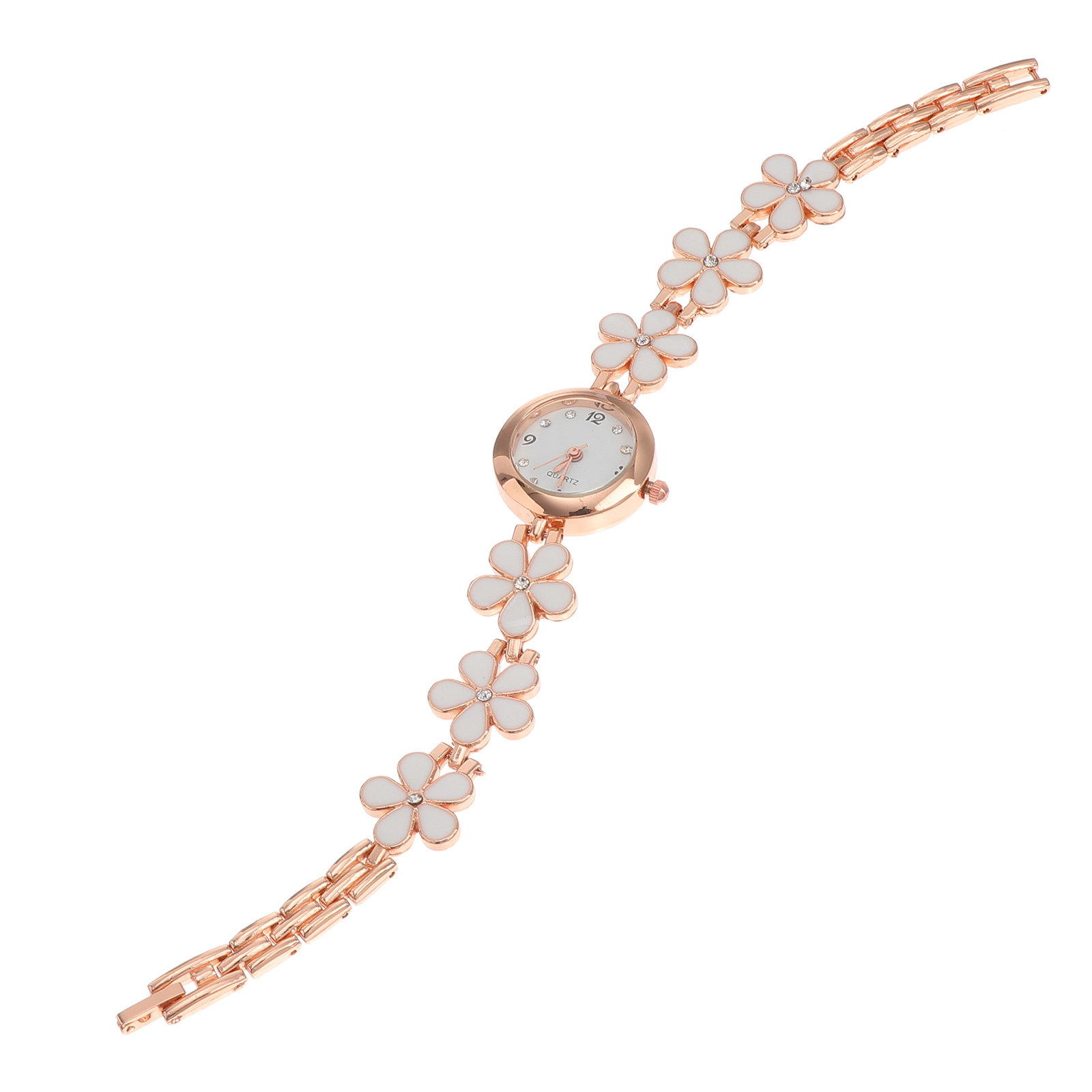Luxury Watch & Jewellery - 여성용 우아한 크리스탈 쿼츠 팔찌 시계,