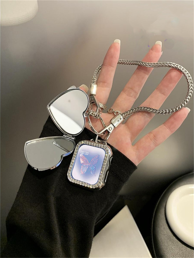 Luxury Watch Korea - 한국 실버 본 러브 미러 펜던트