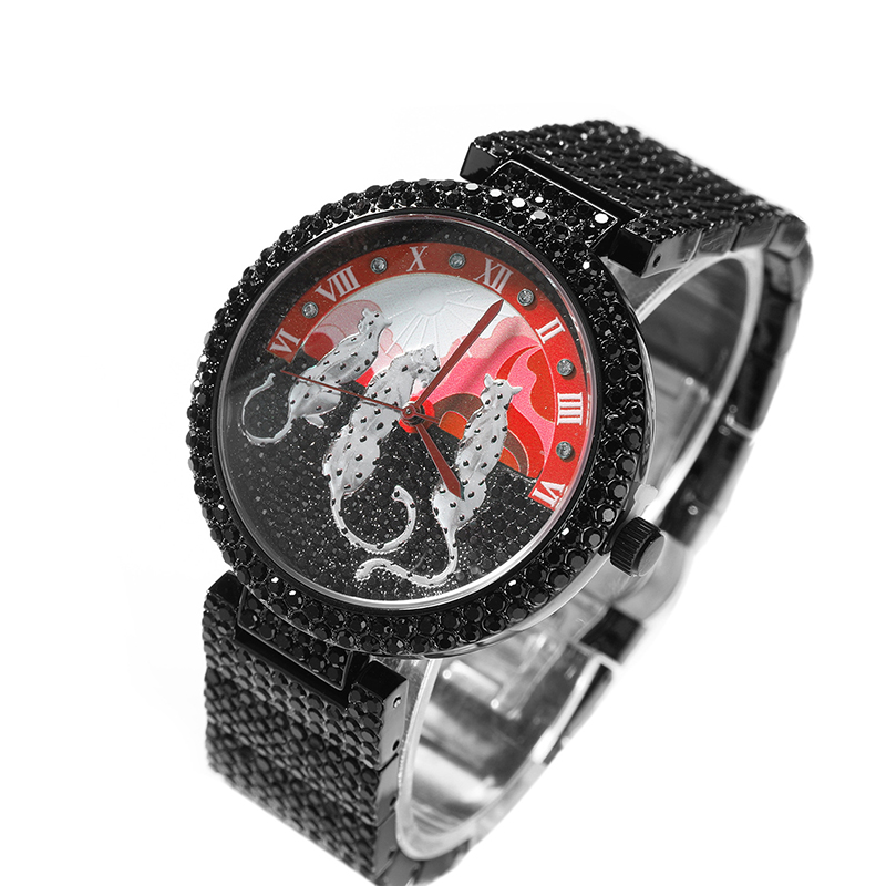 Luxury Watch And Jewelry Brand - 남성용 시계 태양과 표범 무늬 쿼츠