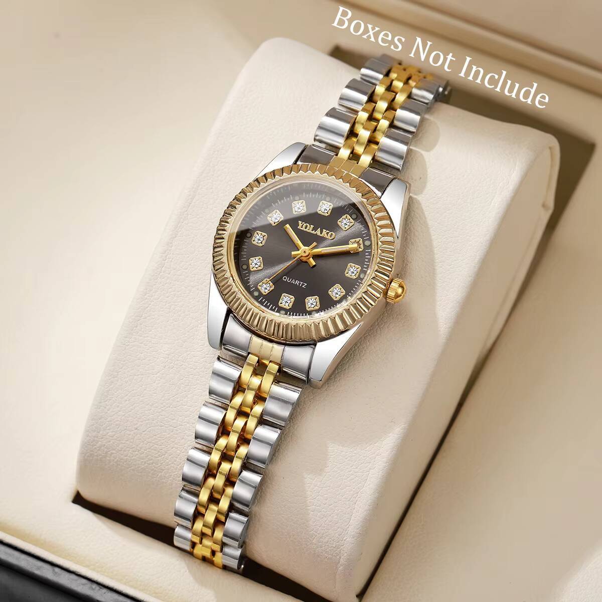 Luxury Watch Display Case - 패션 라인스톤 여성 쿼츠 시계 럭셔리