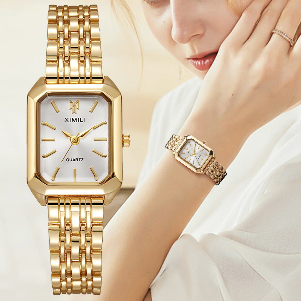 Luxury Watch Kids - 여성용 럭셔리 직사각형 시계, 여성용 스틸