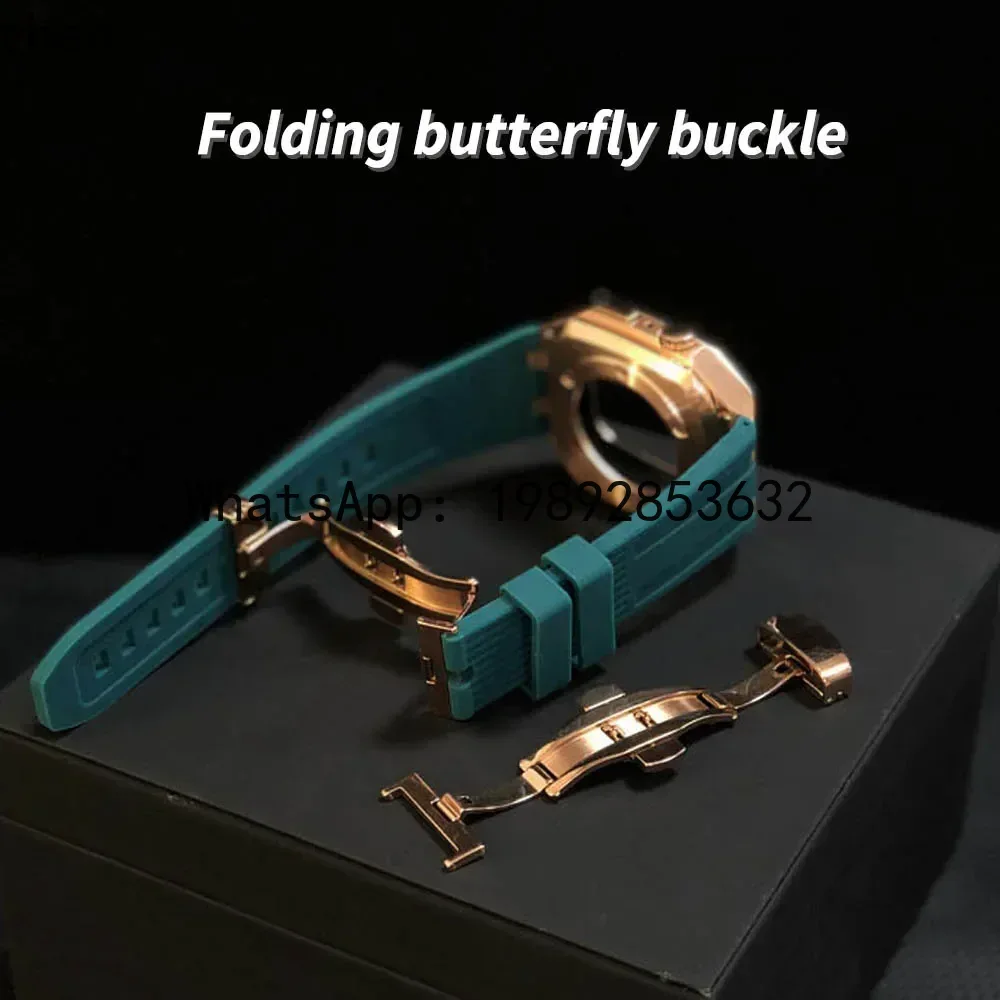 ZZ 45mm 44mm 메탈 케이스+실리콘 밴드 애플워 - Luxury Watch Events 리뷰 및 가격