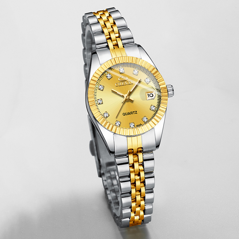 첸시 핫세일 고급 여성용 골드 스테인리스 스틸 스몰 다 - Luxury Watch Sale 리뷰 및 가격