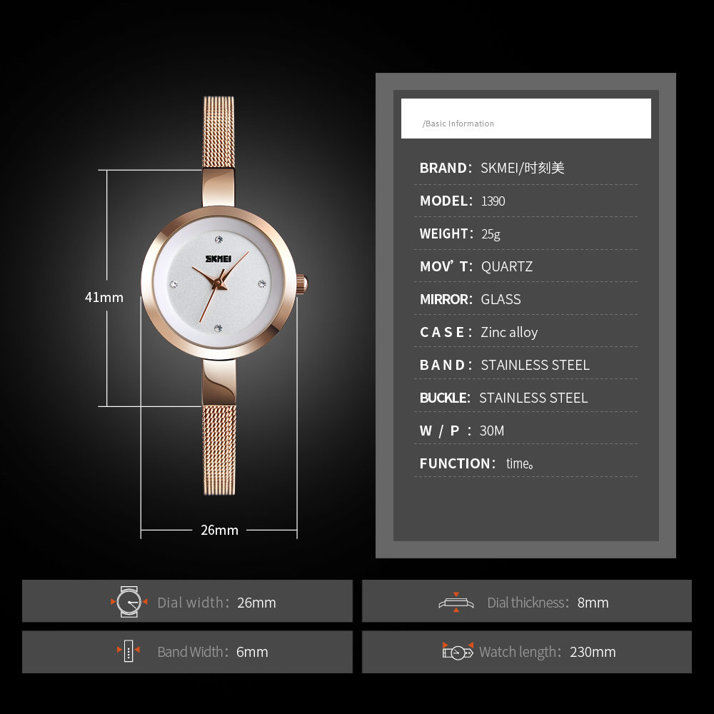 SKMEI 1390 여성용 럭셔리 소녀 팔찌, 우아한  - Luxury Watch Kids 리뷰 및 가격