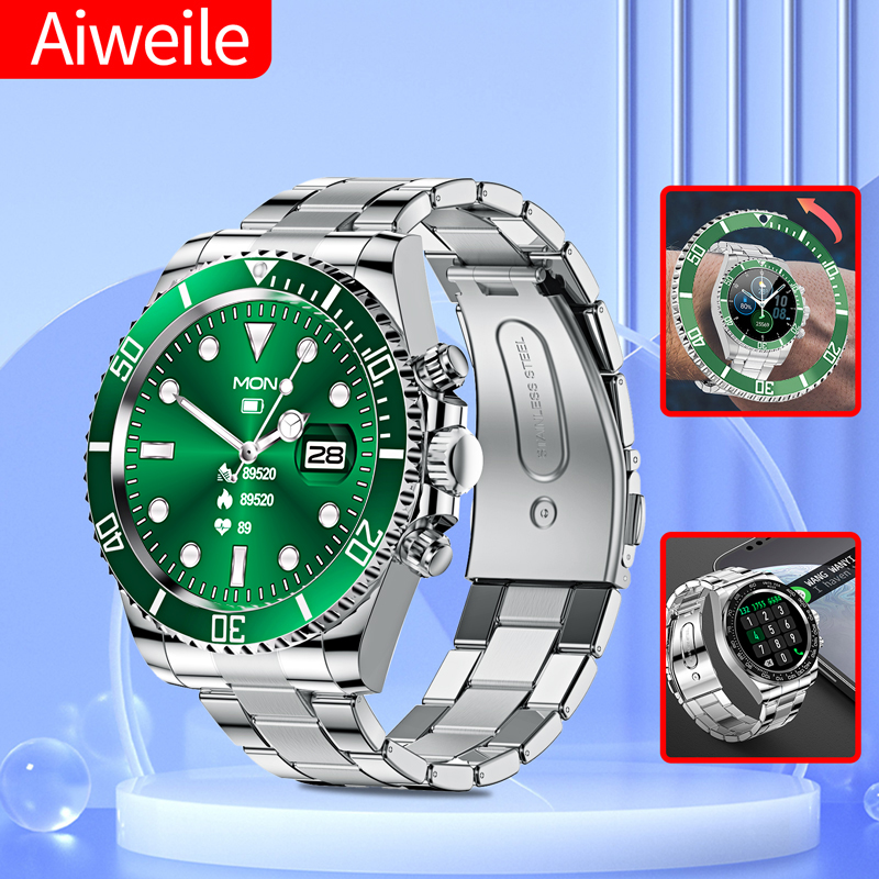 Aiweile 남성용 럭셔리 스마트 워치 다이얼 응답  - Luxury Watch Korea 리뷰 및 가격