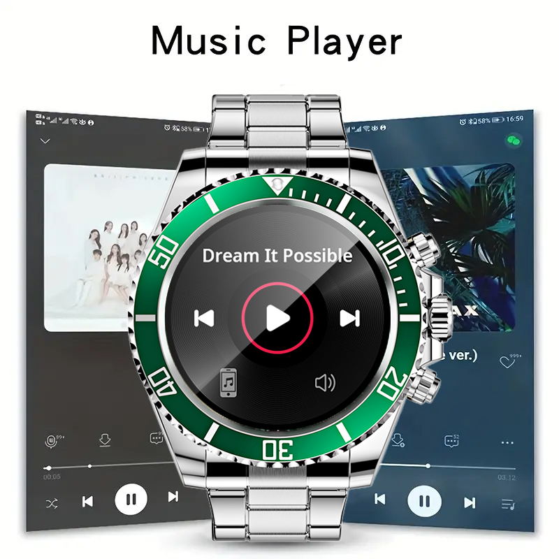 Aiweile 남성용 럭셔리 스마트 워치 다이얼 응답  - Luxury Watch Korea 리뷰 및 가격
