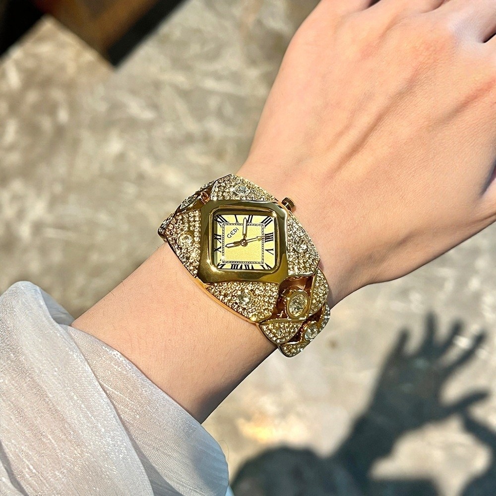 새로운 다이아몬드 인레이드 팔찌 시계, 가벼운 럭셔리  - Luxury Watch And Jewelry Brand 리뷰 및 가격