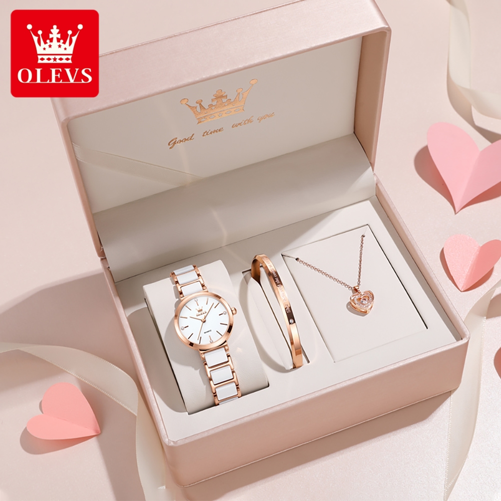 OLEVS 여성 시계 5877 고급스러운 우아한 쿼츠  - Luxury Watch & Jewellery 리뷰 및 가격
