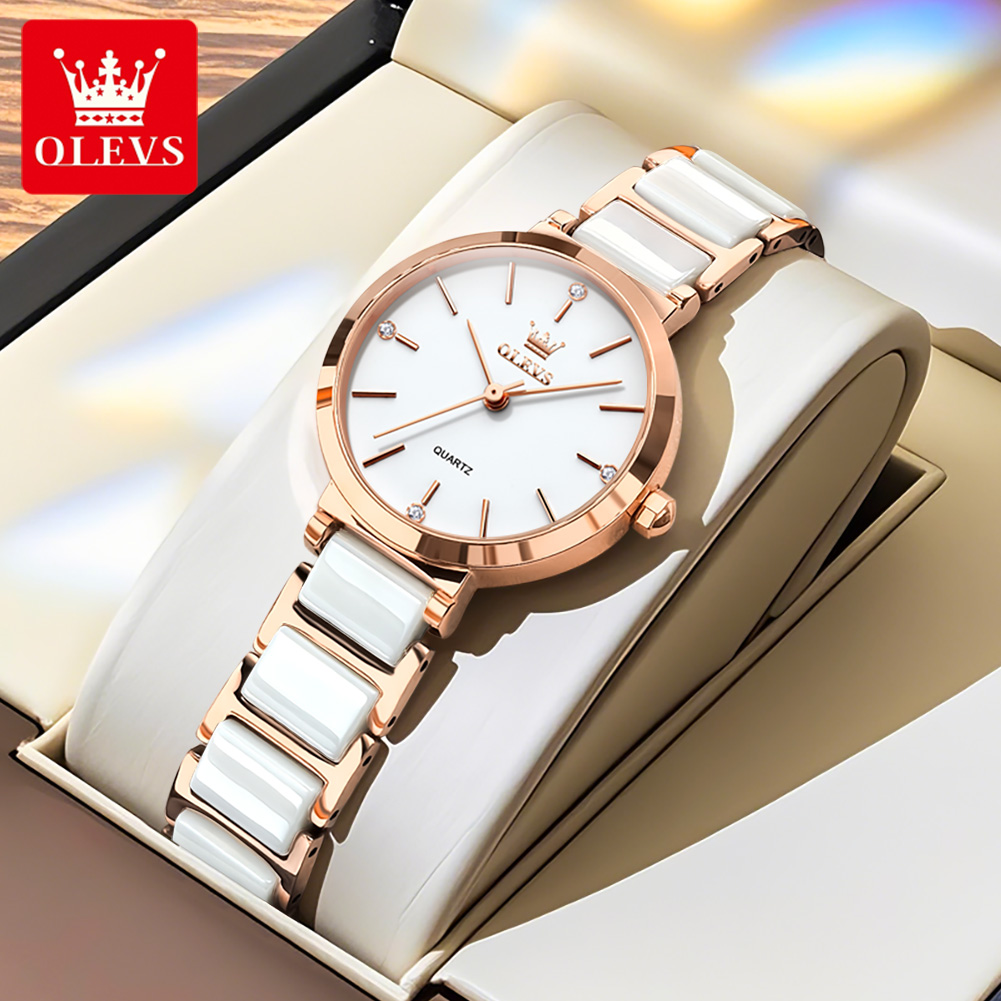 OLEVS 여성 시계 5877 고급스러운 우아한 쿼츠  - Luxury Watch & Jewellery 리뷰 및 가격