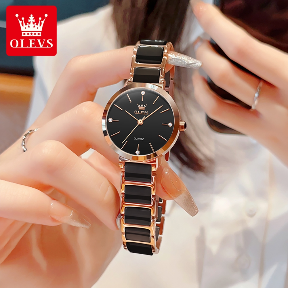 OLEVS 여성 시계 5877 고급스러운 우아한 쿼츠  - Luxury Watch & Jewellery 리뷰 및 가격