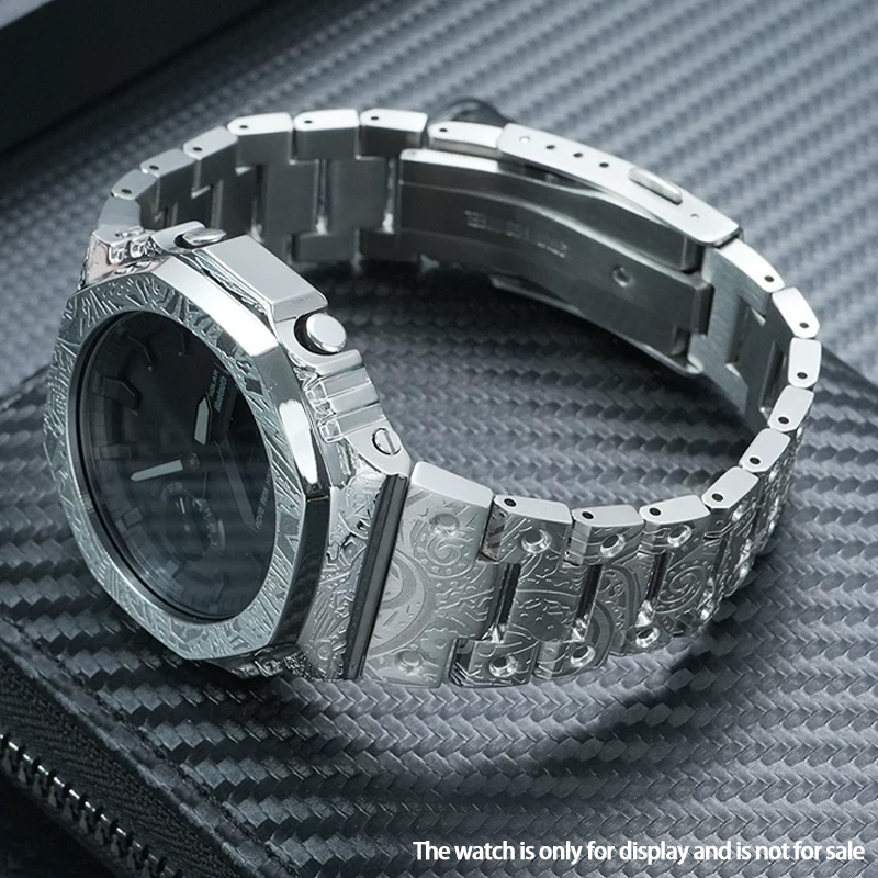 빈티지 페이즐리 무늬가 새겨진 스테인리스 스틸 케이스  - Casio Watch G-Shock Ga-2100 리뷰 및 가격