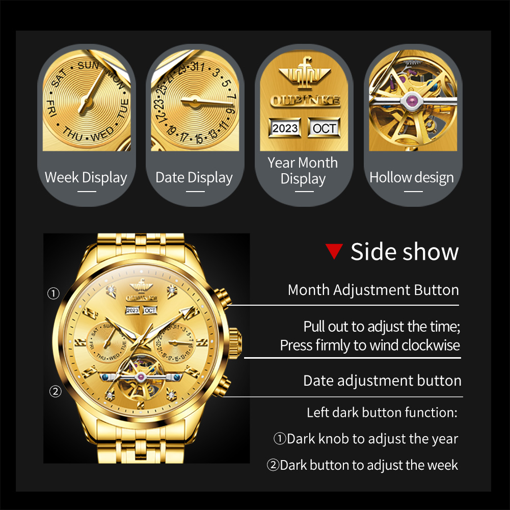 OUPINKE 3248 투르비옹 시계 기계식 남성 브랜 - Luxury Watch All Brands 리뷰 및 가격