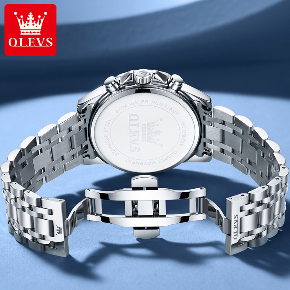 OLEVS 3653 브랜드 문페이즈 캘린더 남성용 시계 - Luxury Watch Wallpaper 리뷰 및 가격
