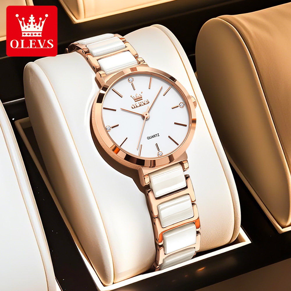 OLEVS 5877 여성용 시계, 고급스러운 로즈골드  - Luxury Watch Sale 리뷰 및 가격