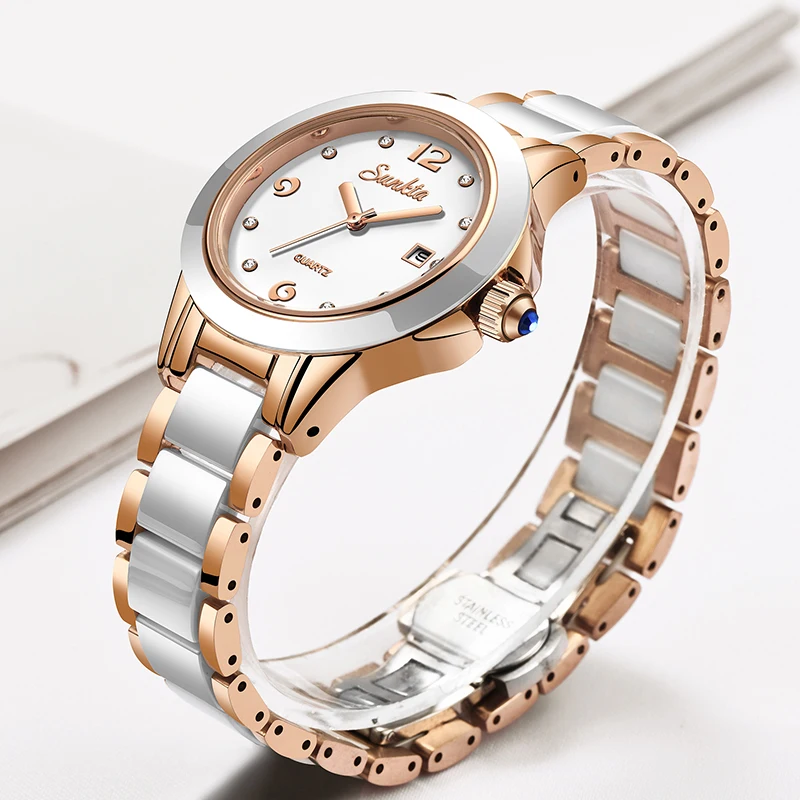 Sunkta 패션 캐주얼 쿼츠 여성 시계 우아한 럭셔리 - Luxury Watch & Jewellery 리뷰 및 가격