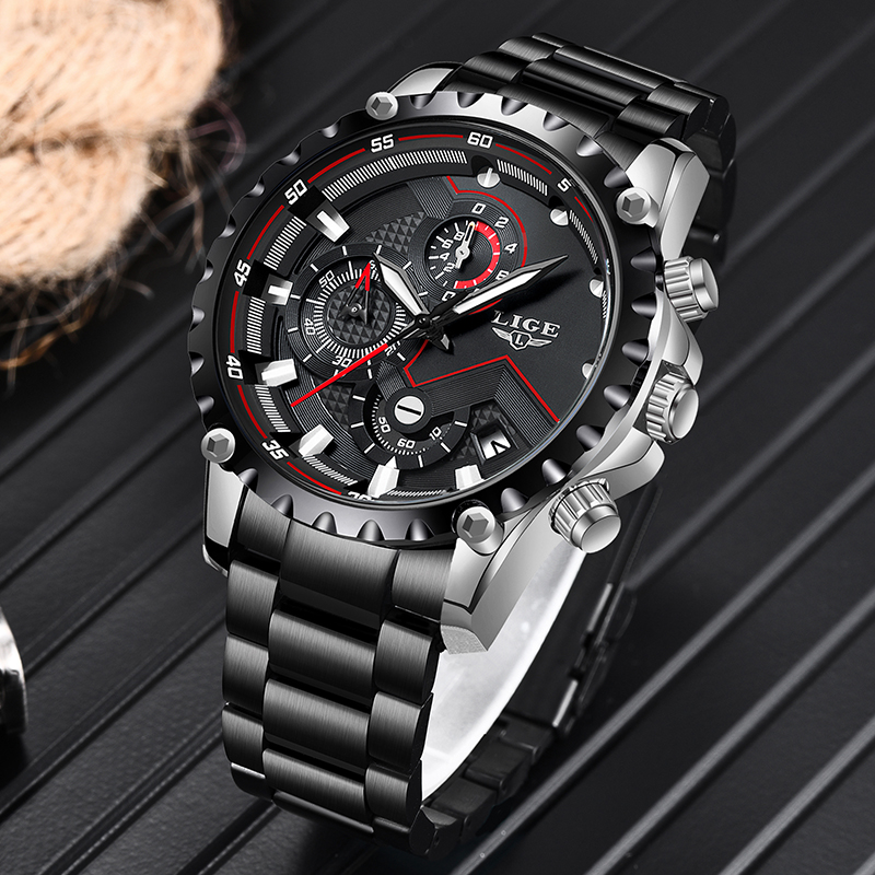 LIGE 탑 브랜드 럭셔리 남성 패션 시계 남성 스포츠 - Luxury Watch All Brands 리뷰 및 가격