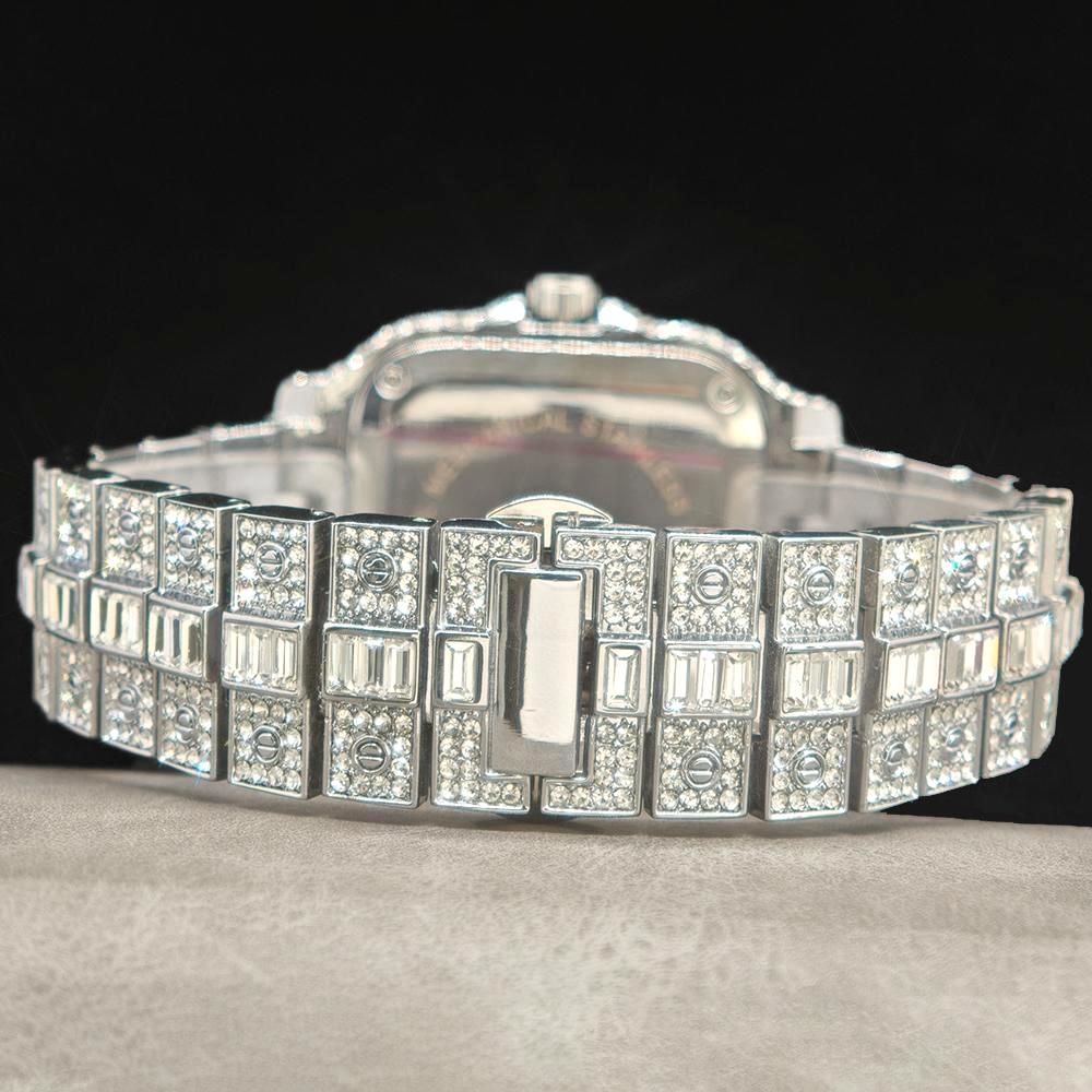 UNIGUET 남성용 럭셔리 다이아몬드 시계, 스퀘어  - Luxury Watch And Jewelry Brand 리뷰 및 가격