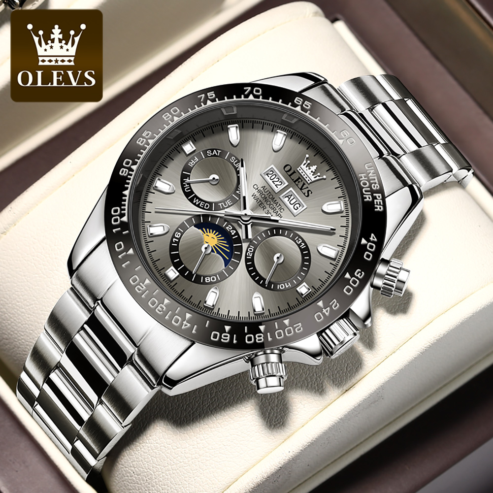 OLEVS 6654 럭셔리 남성용 시계 크로노 그래프  - Chronograph Flyback Watch 리뷰 및 가격