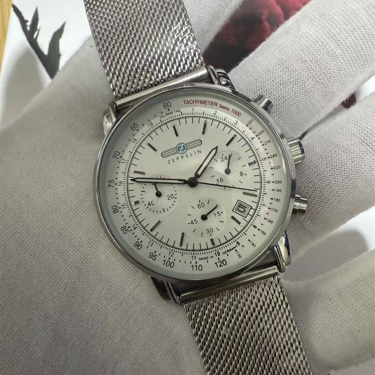 럭셔리 제플린 남성용 시계 자동 날짜 쿼츠 3개의 눈금 - Luxury Watch Display Case 리뷰 및 가격