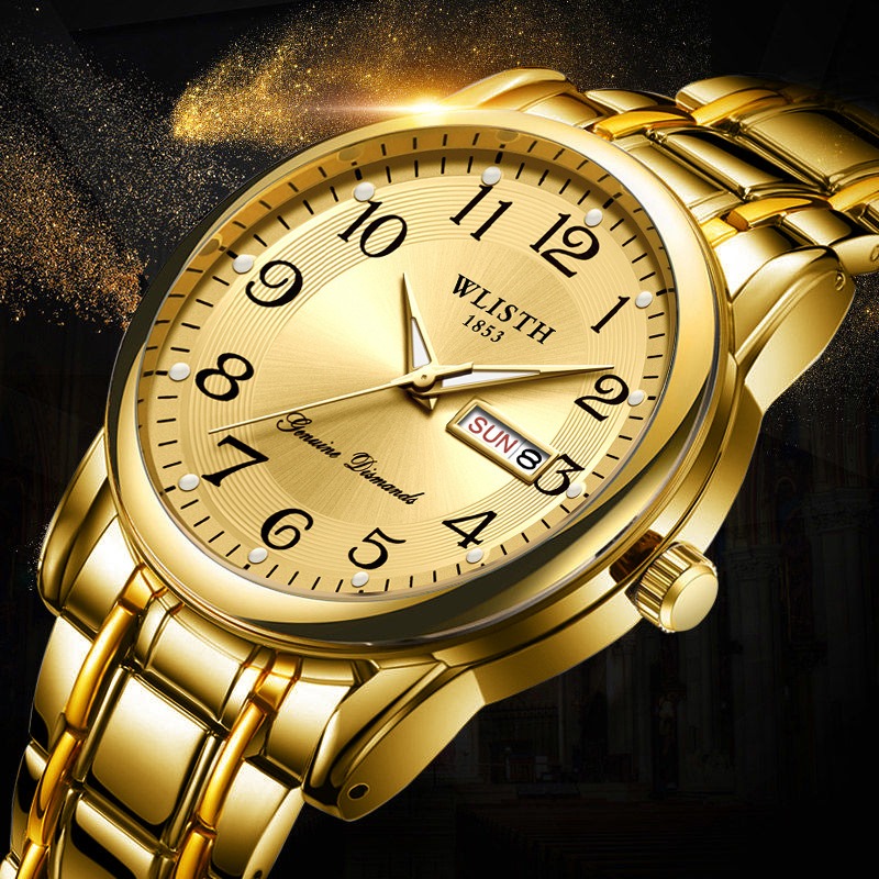 럭셔리 남성 쿼츠 시계 디지털 손목시계 달력 요일 야광 - Luxury Watch Wallpaper 리뷰 및 가격