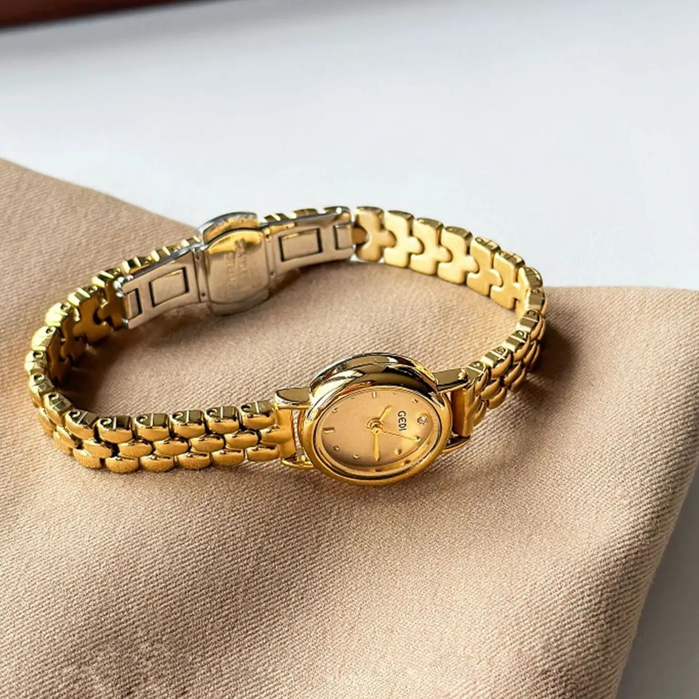 여성용 오리지널 럭셔리 브랜드 시계, 레트로 골든 타원 - Luxury Watch Sale 리뷰 및 가격