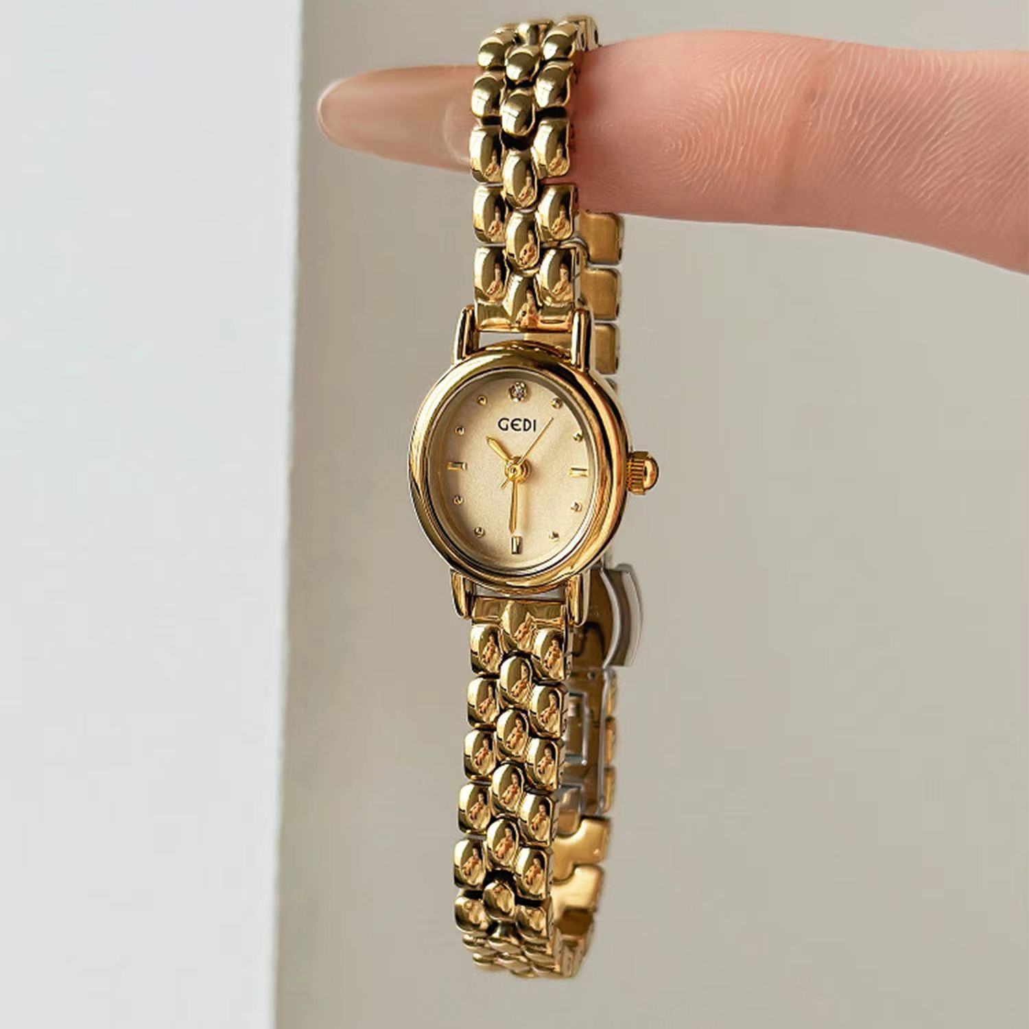 여성용 오리지널 럭셔리 브랜드 시계, 레트로 골든 타원 - Luxury Watch Sale 리뷰 및 가격