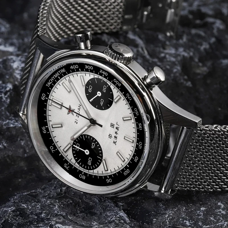 42mm 중국 항공 크로노 그래프 쿼츠 1963 남성용 - Chronograph Flyback Watch 리뷰 및 가격