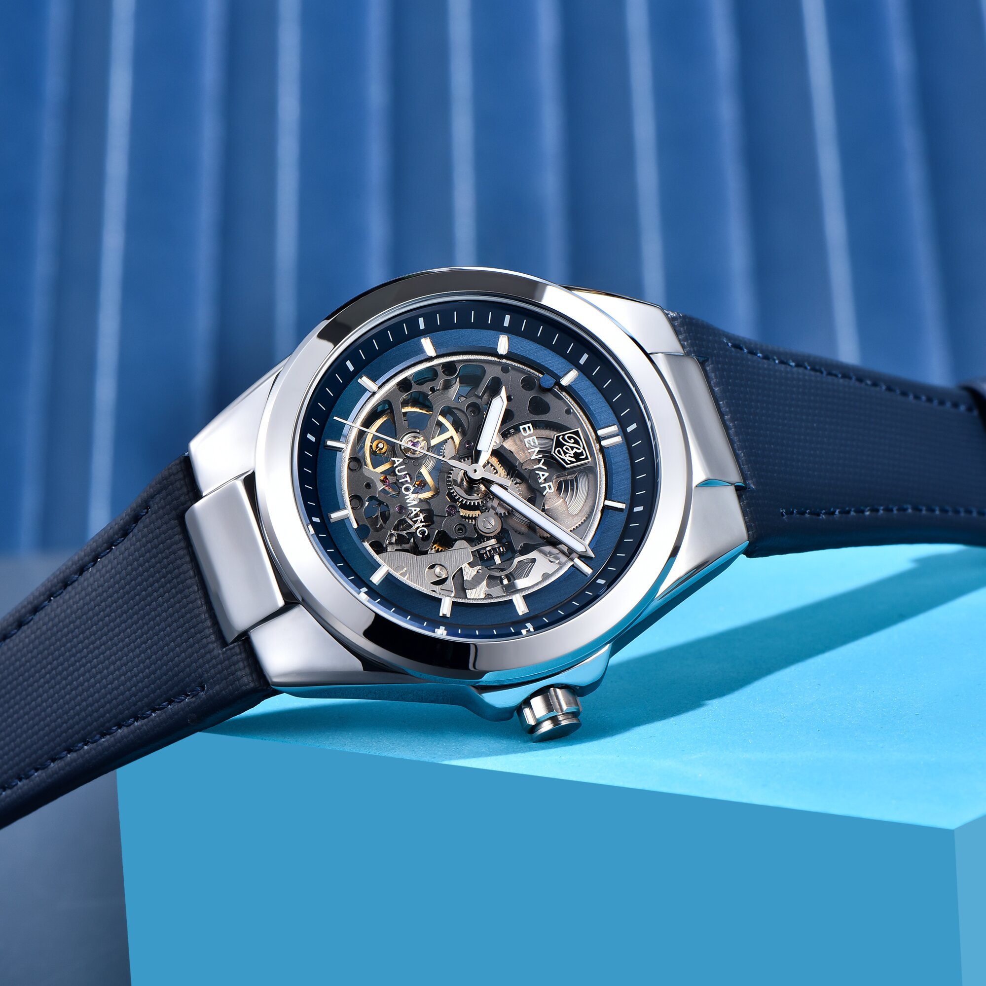 베냐르 명품 남성용 오토매틱 비즈니스 드레스 시계, 스 - Luxury Watch Sale 리뷰 및 가격