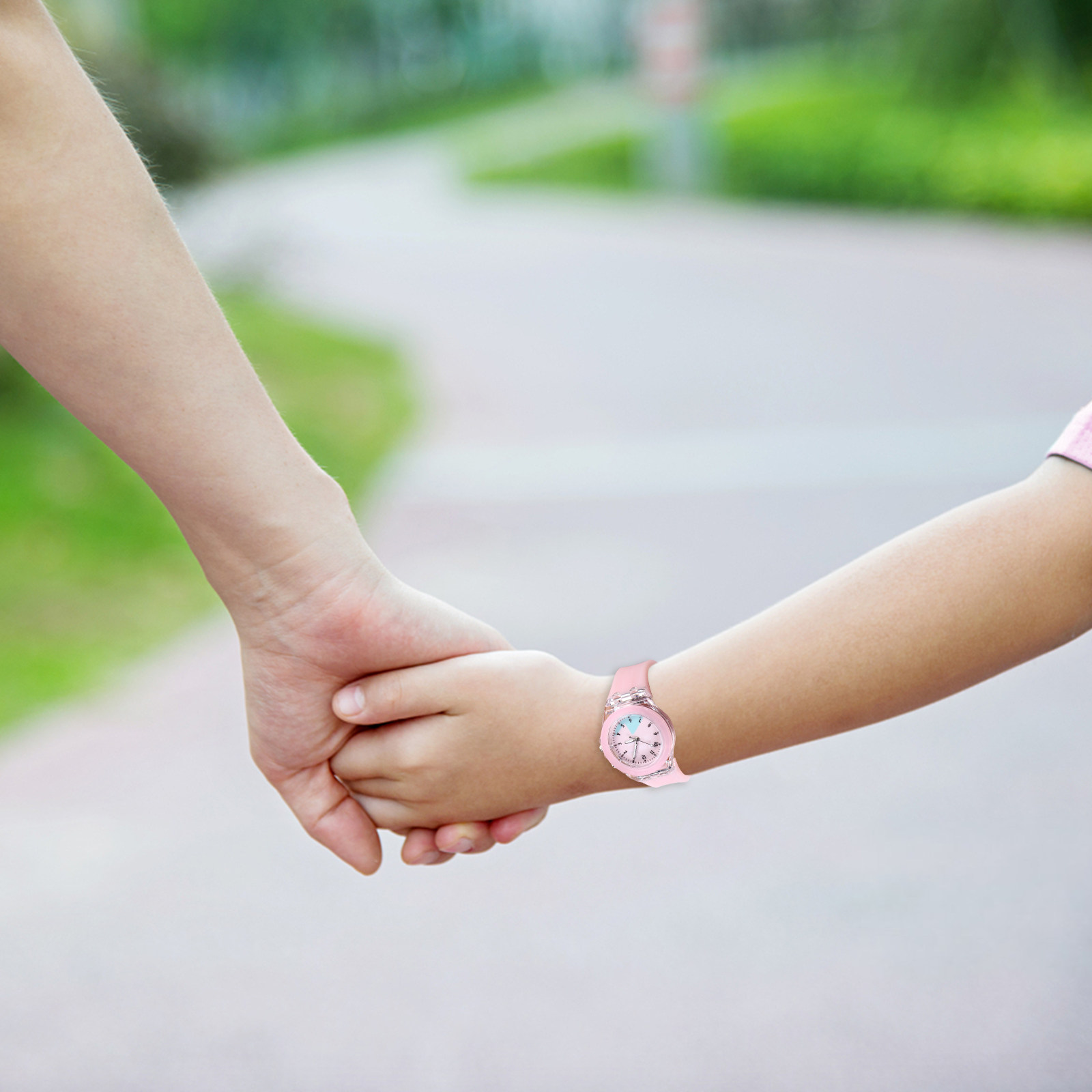 토끼 만화 패턴 어린이 시계 빛나는 실리콘 밴드 조절  - Luxury Watch Kids 리뷰 및 가격