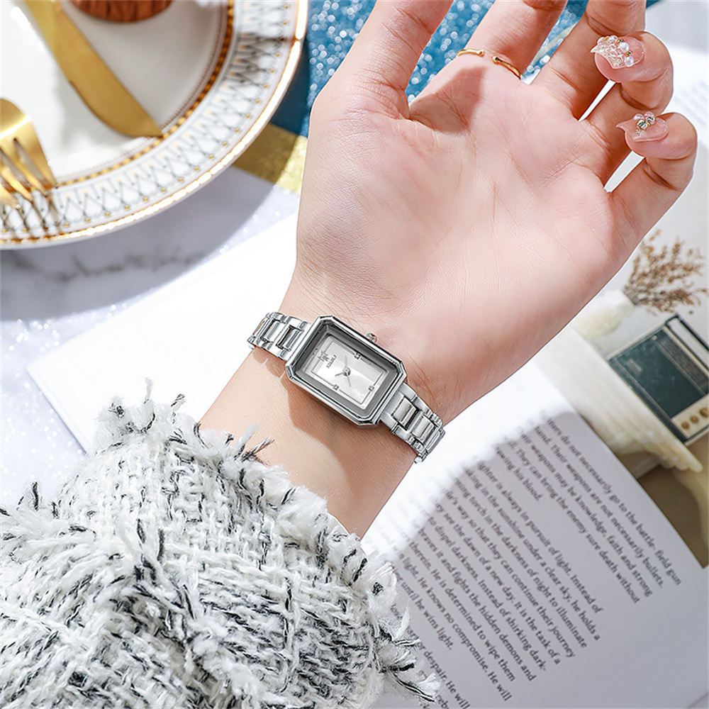 숙녀 간단한 시계 패션 직사각형 골드 쿼츠 시계 럭셔리 - Luxury Watch Events 리뷰 및 가격