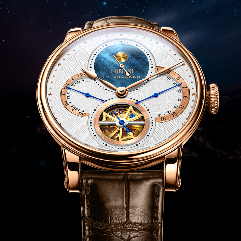 LOBINNI-남성 자동 골드 기계식 시계, 패션 스포 - Chronograph Flyback Watch 리뷰 및 가격