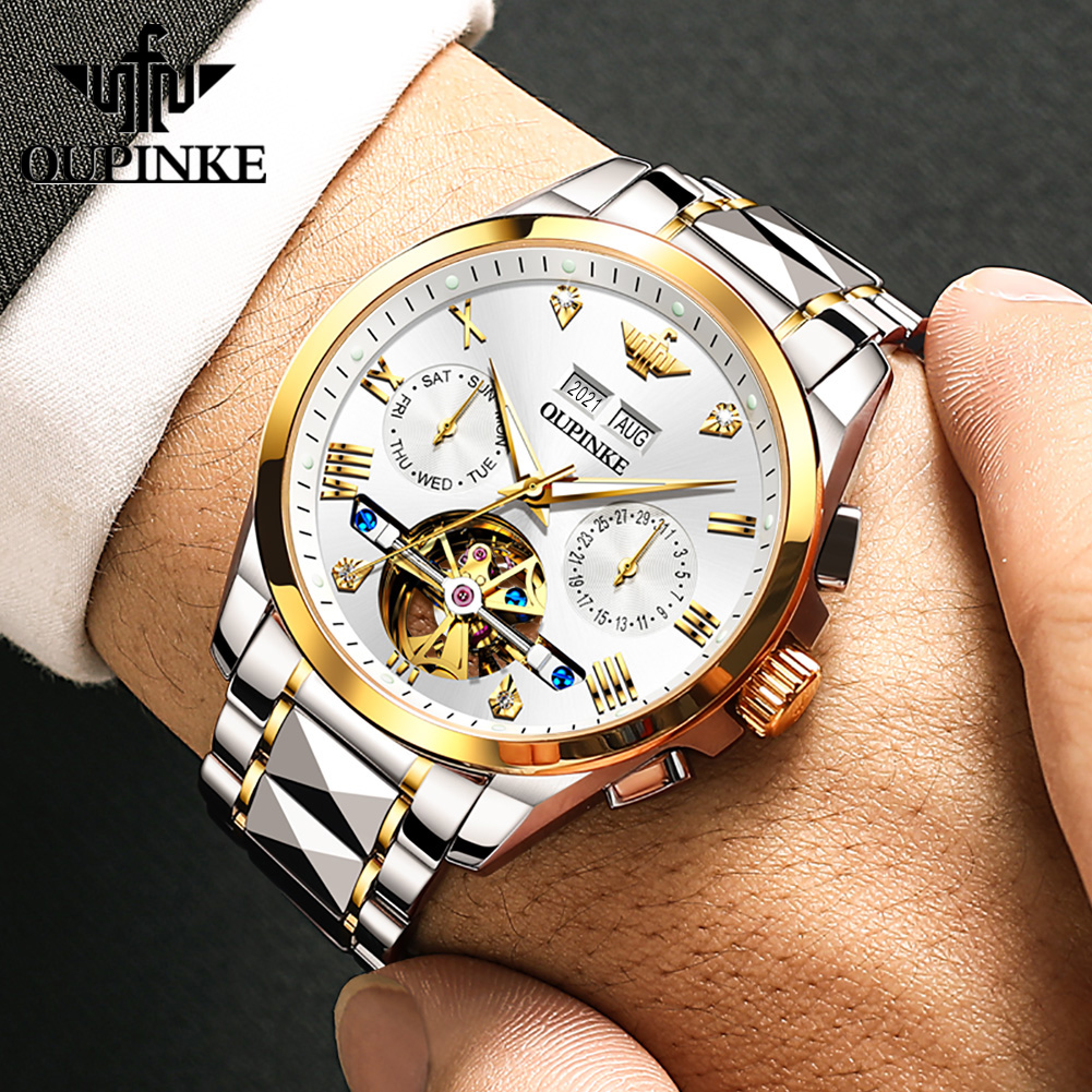 OUPINKE 3186 남성용 시계, 완전 자동 스켈레 - Luxury Watch All Brands 리뷰 및 가격