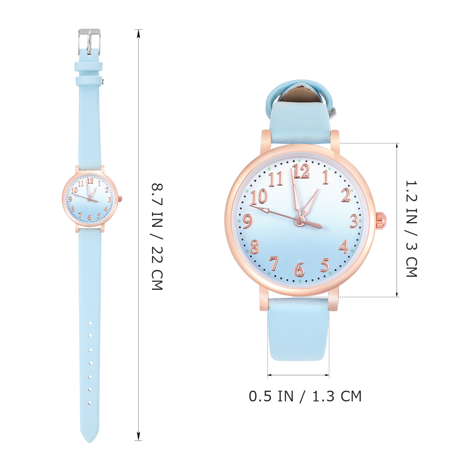 어린이 빛나는 야간 발광 시계 세련된 PU 스트랩 어린 - Luxury Watch Kids 리뷰 및 가격