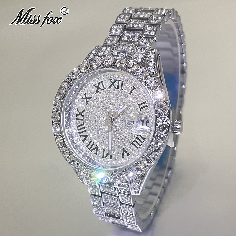 MISSFOX 여성용 럭셔리 쥬얼리 시계, 방수 아이스 - Luxury Watch And Jewelry Brand 리뷰 및 가격