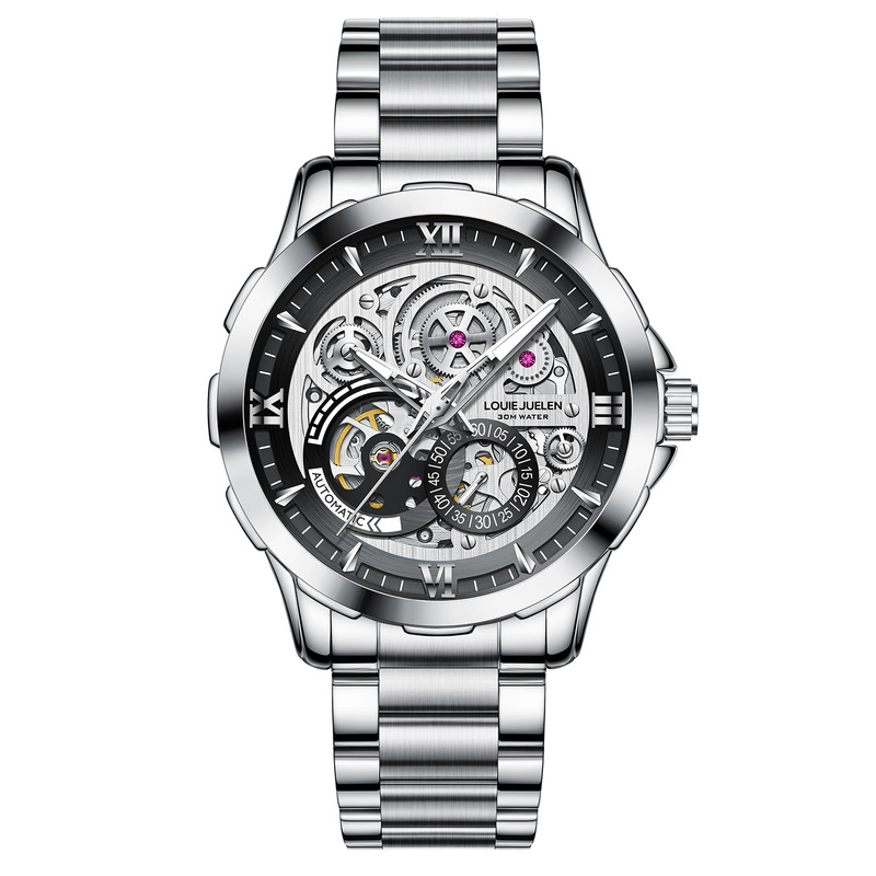 남성용 오토매틱 기계식 시계, 속이 비치는 비즈니스 손 - Chronograph Flyback Watch 리뷰 및 가격